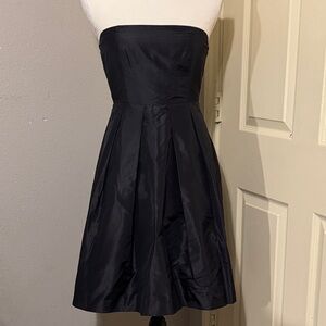 J.Crew Elegant Black Silk Strapless Dress Size 2P